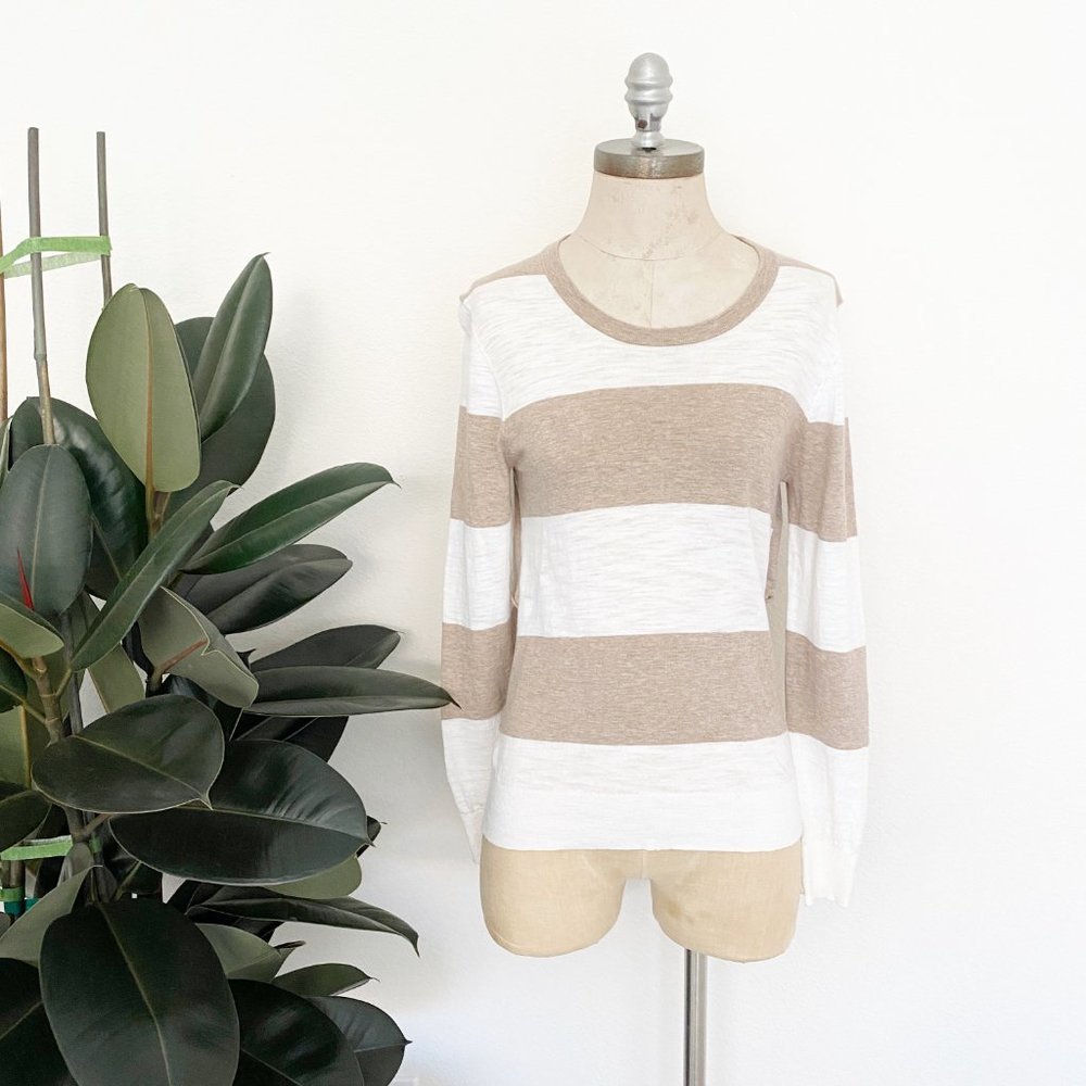 360Sweater Summer Weight Sweater W/ Back Cutouts S